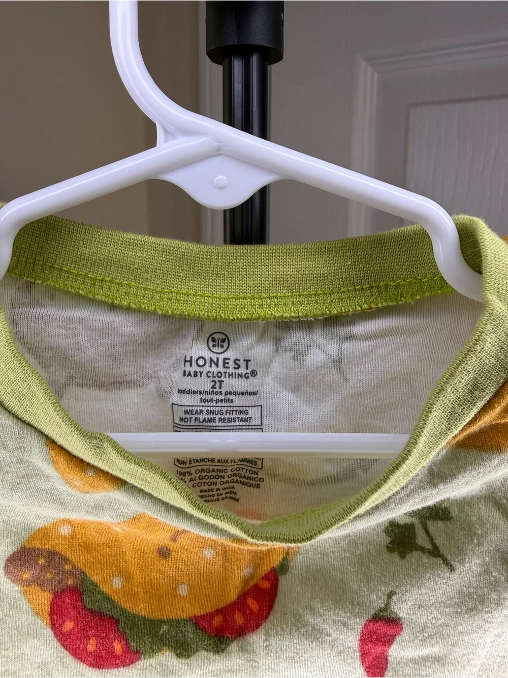 HONEST Light Green Taco & Chili Pajamas